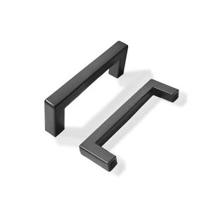 lot 4223 image: khtumeware 10 Pack 3 inch Center to Center Solid Matte Black Cabinet Pulls Slim Square Bar Drawer Handles Cabinet Handles Black Drawer Pulls Kitchen Cabinet Hardware