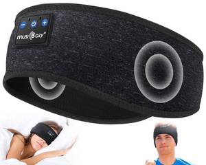 lot 4268 image: MUSICOZY Sleep Headphones Bluetooth 5.4 Headband, Wireless Earphones Music Sleep Earbuds Sleeping Eye Mask with HD Stereo Speakers for Workout Running Travel Yoga, Ideal Gifts for Men Women Mom Dad