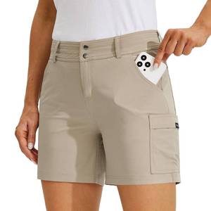 lot 4498 image: Willit Womens Golf Cargo Shorts Quick Dry Hiking Athletic Casual Summer Shorts with Pockets 5 Khaki 16