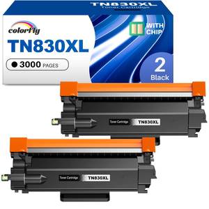 lot 5718 image: colorfly TN830XL Toner Compatible Replacement for Btother TN830XL TN830 Toner Cartridges Use with HL-L2460DW DCP-L2640DW HL-L2400D HL-L2405W MFC-L2820DW HL-L2405W HL-L2400D 2465DW Printer (2 Black)