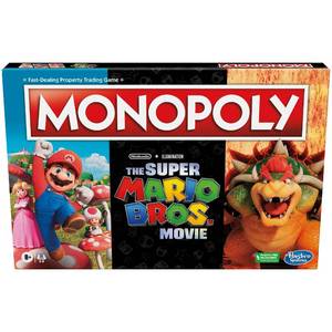 lot 5722 image: Monopoly The Super Mario Bros. Movie Edition Kids Board Game, Family Games for Super Mario Fans, Ages 8 (Amazon Exclusive)