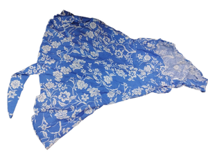 lot 6174 image: Cupshe Blue Floral Summer Dress size medium