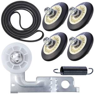 lot 6175 image: Upgraded Dryer Repair Kit Compatible with LG Kenmore Dryers Includes 4581EL2002C Dryer Drum Roller 4400EL2001A Dryer Belt 4561EL3002A Idler Pulley and Spring��Figures 6 and 7 are Fit Models