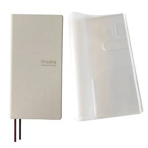 lot 6199 image: Undated Weekly Planner Notebook Pocket Organizer Appointment Book Journal Notebook A6 Week Plan Notepad (Beige with cover)
