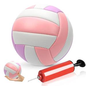 lot 6245 image: SMAODSGN Size 2 Mini Volleyball 5.3 inch Small Beach Volleyball Soft Autograph Ball with Air Pump Sports Gifts for Team Collectors Sports Party Outdoor Indoor��Very Small��