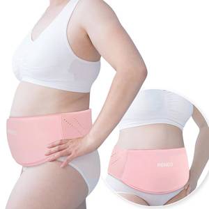 lot 6253 image: RENEO C Section Belly Binder, Reusable Solid Gel Ice Pack with Soft Lycra Cover, Adjustable Postpartum Wrap for Hot & Cold Therapy and Post-Op Recovery, Pink