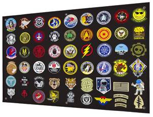 lot 6260 image: Tactical Patch Display Panel Holder Board for Military Army Combat Morale Uniform Hook and Loop Emblems, 24 Inches x 36 Inches (Medium), No Patches Included