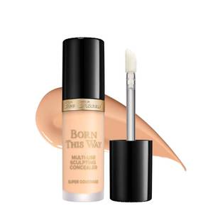 lot 6275 image: Too Faced Born This Way Super Coverage Multi-Use Concealer  Full Coverage, Non-Comedogenic, Oil Free  Long Lasting Concealer  Hyaluronic Acid, Coconut Water  Alpine Rose  0.45 Fl Oz, Porcelain