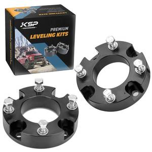 lot 6302 image: KSP 2 Leveling Kits for Tundra 2007-2026, 2pcs Front Level Lift Spacer Compatible with Toyota Tundra Sequoia 2WD 4WD 2007-2026, 2in Aluminum Suspansion Strut Spacers Fit For Toyota Truck Pickup