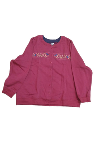 lot 6334 image: C&K Designs Embroidered Bluebird Cardigan XL