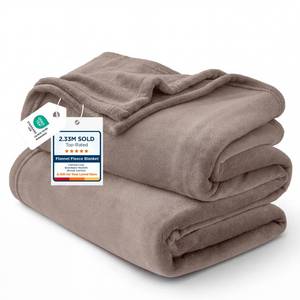 lot 6346 image: Bedsure GentleSoft Fleece King Size Blankets for Bed Mocha Brown - Soft Lightweight Plush Cozy Fuzzy Luxury Microfiber, 108x90 inches