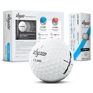 lot 6360 image: Legato Golf Balls LTX3085  Maximized Distance with Soft Feel  3 Piece  Urethane Cover  85 Compression  White  1 Dozen (12 Balls)