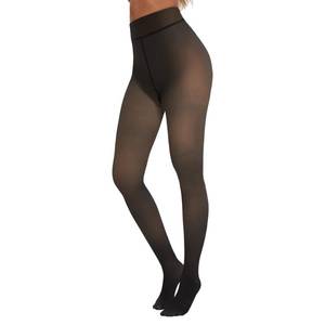 lot 6371 image: TNNZEET Fleece Lined Tights Women �� Pantyhose Colorful Opaque Black Sheer Thermal Winter Warm Leggings Under Dress size M