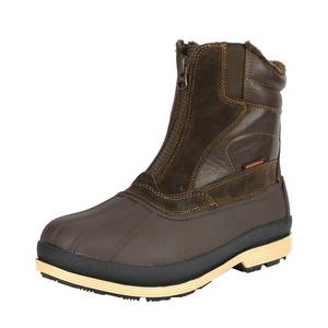 lot 9864 image: NORTIV 8 Mens Insulated Waterproof Winter Snow Boots Warm Outdoor Boots for Cold Weather,Size 12W,BrownBlack,170410-W