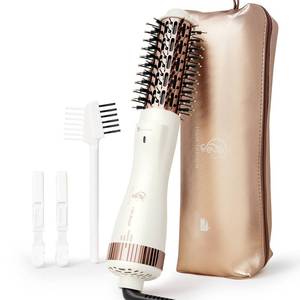 lot 9887 image: Hair Trends 1.5 Inch Barrel Round Brush Blow Dryer (2.8���� Plus Bristles), Negative Ionic One Step Volumizer Dryer, 4-in-1 Hot air Brush-Not for Europe Travel