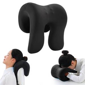 lot 12135 image: chislim Neck Support for Office Chair,Memory Foam Desk Pillow for Napping,Washable Cover,Fits Most Office Chair (Black) (Used)