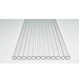 lot 12141 image: Glass tubes 8 Piece, 8 Inch Long Borosilicate Glass Tubes OD 8 mm Thickness 1.5 mm Industrial Glass Tubing for Tall Cup (8mm  Clear)