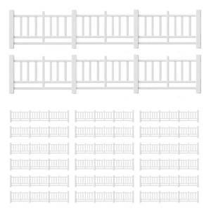 lot 12142 image: LUOZZY 20 Pcs Miniature Doll Fences Fairy Garden Ornament Vintage Fences Micro-Landscape Dollhouse Decorations