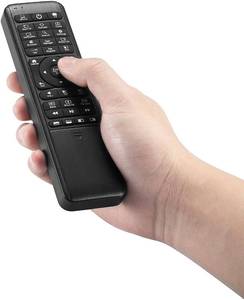 lot 12152 image: Pepper Jobs W10 GYRO Air TV Remote, QWERTY Keyboard Fly Mouse for Win 1110, LED Backlit Keyboard mini PC Controller, 6-Axis Gyro wLearning Remote Control Function