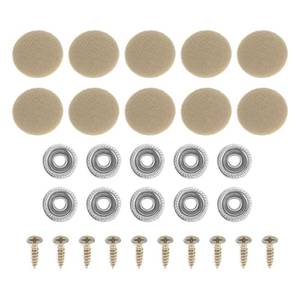 lot 12190 image: INFINAUTO Headliner Button Buckle Repair Clip, Car Roof Interior Ceiling Fixing Roof Snap Rivets Retainer Metal Lint Beige, 10Pcs