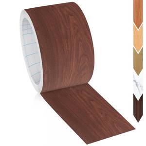 lot 12202 image: GSCIT Club Wood Tape, 2.4 inch X 15ft Self Adhesive Cherry Wood Grain Repair Tape Cherry Repair Patch for Tables, Chairs, Baseboards, Doors, Windows