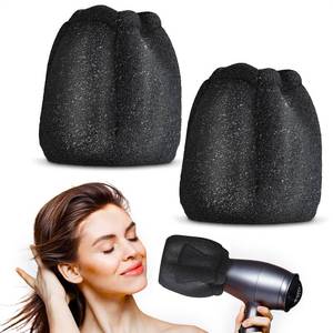lot 12203 image: 2 Pcs Sock Diffuser for Hair Dryer - Easy to Use 5.12x3.35 Travel Diffuser Attachment for Hair Dryer, Made of Soft and Heat-Resistant Foam - Reusable and Universally Compatible With Most Models