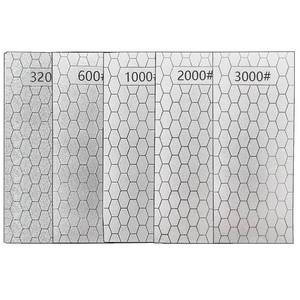 lot 12214 image: Diamond Sharpening Stone, 5 Pcs Knife Sharpening Stone for Kitchen Sharpening, Diamond Lapping Plate CoarseMediumFine Grit Sharpener, 320600100020003000 Grit