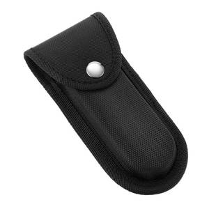 lot 12217 image: Nylon Pocket Knife Sheath, 5-5.5 Multitool Pouch, Folding Knife Belt Sheath with Snap Closure and Horizontal or Vertical Carry Belt Loop, Multitool Case for Outdoor or Daily Use, Larger Size