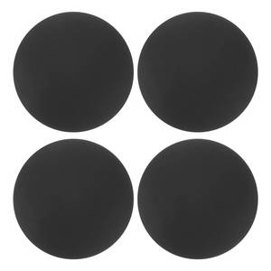 lot 12218 image: uxcell 4Pcs Door Stopper Wall Protector, 50mm2 Black Self Adhesive Bumper PVC Doorknob Buffer Guard for Home Office Door Stop