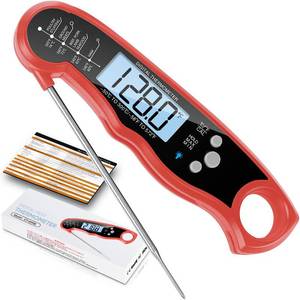 lot 12450 image: Instant Read Meat Thermometer for Grill and Cooking, Fast & Precise Digital Food Thermometer with Backlight, Magnet, Calibration, and Foldable Probe for Kitchen, Outdoor Grilling and BBQ��