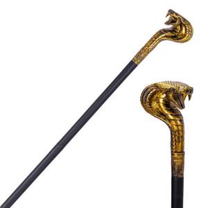 lot 16139 image: Spooktacular Creations Halloween Walking Cane, Egyptian Snake Staff Walking Stick for Halloween Mystical Pharaoh Ancient Themed Dress Up Party, Pimp Cane Prop for Party Costume