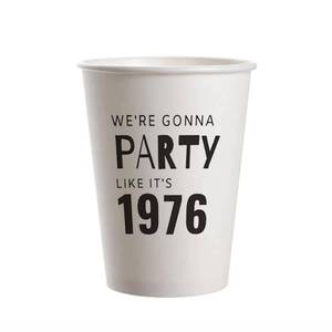 lot 16152 image: SharkBliss 1976 50th Birthday Party Cups 9oz Black 20 Pack for Women Men �� Party Like Its 1976