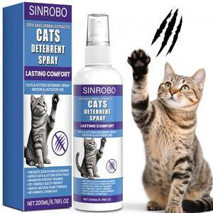lot 16168 image: SINROBO Cat Deterrent Spray - Natural Cat Deterrent for Furniture, Safe Indoor & Outdoor Training Aid for Urine Marking & Anti-Scratch