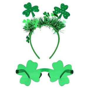 lot 16169 image: Norbiariz 2 Pcs st patricks day accessories st patricks day headband and glasses for Irish Party Costume Decorations Spring Themed Party Favor
