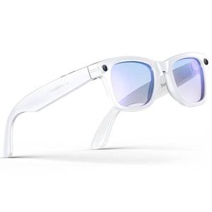 lot 16173 image: AI Smart Glasses for Men Women, 800w Anti-Shake Camera Glasses, Real-Time Translation, Ai Object Recognition, Bluetooth Audio, Voice Assistant, IP67 Waterproof, Blue Light Glasses for Android and IOS