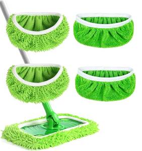 lot 16176 image: Reusable Microfiber Mop Pads Washable Wet Pads Compatible with Swiffer Sweeper Refills Pads for Wet & Dry Sweeping Cloths Mop Head Replacement for Household Cleaning (Green 4PCS)