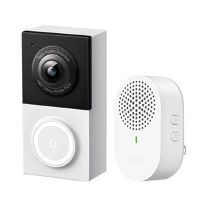 lot 16181 image: Tapo 2K Wired Smart Video Doorbell - 180 Ultra-Wide Field of View, PersonVehiclePackage Detection, 2-Way Audio, Color Night Vision, Subscription-Free Local Storage or Optional Cloud, D130