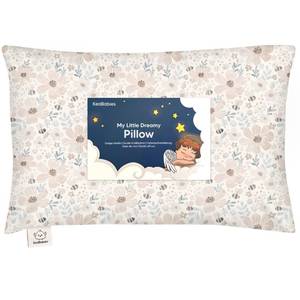 lot 17265 image: Toddler Pillow with Pillowcase - 13x18 My Little Dreamy Kids Travel Bed Pillows for Sleeping, Organic Cotton Small Pillowcase, Soft & Breathable, Machine Washable, Toddlers 2-5 years old (Flora Vale)
