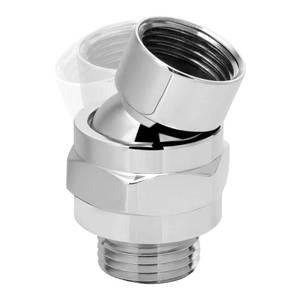 lot 18417 image: EMVANV Shower Head Swivel Ball Adapter, All Metal Adjustable Shower Arm Extension Connector, Adjustable Pivot Ball To Adjust Showerhead Angle, Universal Showering Component(Silver)