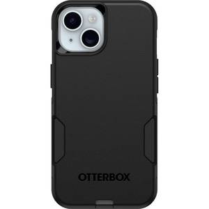 lot 18429 image: OtterBox iPhone 16e, 15, 14, & 13 Commuter Series Case - Black, Slim & Tough, Pocket-Friendly, with Port Protection