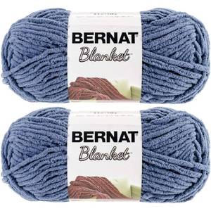 lot 19013 image: Bernat Blanket Big Ball Yarn (2-Pack) Country Blue 161110-10106