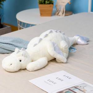 lot 19016 image: IFX24 White Weighted Stuffed Animals 10Lbs 35.4, Weighted Dragon Stuffed Animal for Kids and Adults, Heavy Weighted Stuffed Animals for Comfort and Relaxation