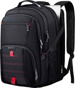lot 19037 image: ANTERK Extra Large Travel Laptop Backpack, 17.3 Inch Carry on Backpack for Men Women, Big Anti Theft Water Resistant College Bussiness TSA Airline Approved Work Computer Backpack, Black