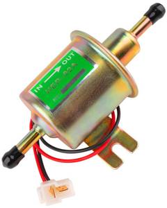 lot 19041 image: Clatoon Universal Electric Fuel Pump 12V, Inline Low Pressure Fuel Pump 3-6 PSI for Carburetor Lawn Mowers Small Engine Motorcycles ATVs and More