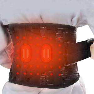 lot 19943 image: GINEKOO Heated Back Support Belt - Breathable Belt with Heating Pad for Lower Back Pain Relief, Lumbar Support for Men and Women for Herniated Discs, Sciatica(M)