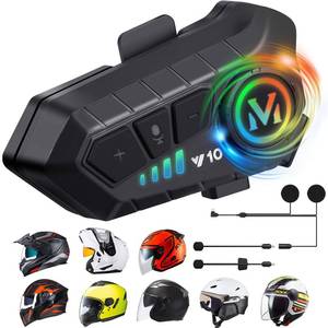 lot 20056 image: FEYA Motorcycle Helmet Speakers High Battery Life Helmet Headphone IPX6 Automatic AnswerCall Music ControlIntelligent NoiseWake up Siri, 2 Different Types of Mic - Compatible with All Helmets - Y10