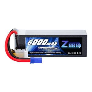 lot 20072 image: Zeee 22.2V 100C 6000mAh 6S Lipo Battery with EC5 Connector RC Battery for RC Car Truck RC Airplane Helicopter Quadcopter Boat
