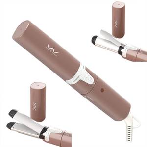 lot 20090 image: VAV 2 in 1 Mini Flat Iron 1 Inch Ceramic Small Hair Straightener and Curler,Curling Iron for Short Hair,Curls Bangs,Dual Voltage Curling Wand for Travel