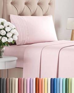 lot 20108 image: Twin Size 3 Piece Sheet Set - Comfy Breathable & Cooling Bed Sheets Set - Hotel Luxury Bedding for Women, Men, Kids, Teens, Boys & Girls - Deep Pockets, Soft, Wrinkle Free - Oeko-Tex - Lavender Pink