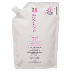 lot 20121 image: Biolage Color Last Shampoo Refill - For Color-Treated Hair, Nourishes, Strengthens, Hydrates and Adds Shine, Soybean Oil & Stearic Acid, Paraben & Mineral Oil-Free, Vegan, 16.9 Fl Oz